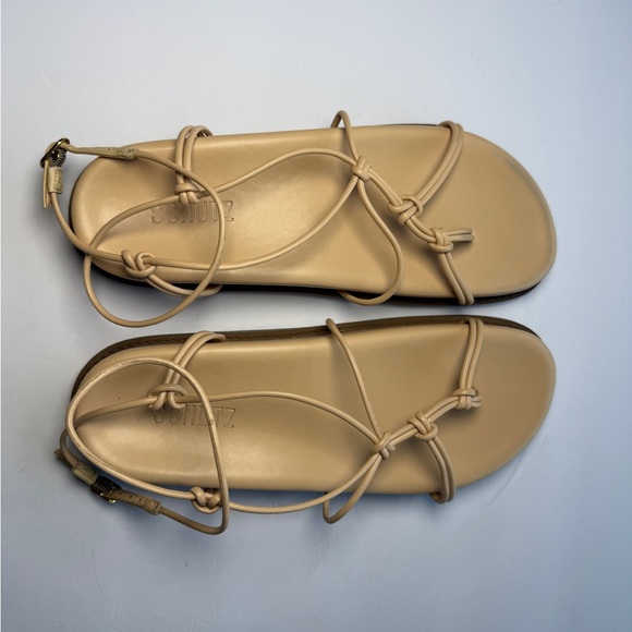 SCHUTZ Calabria Women’s Cream Strappy Sandals size 8 - Picture 5 of 11